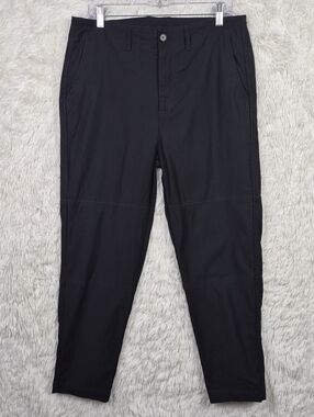Baldwin Rhys Black Chino Pants Mens Sz 32x26 Casual Workwear Streetwear Crop